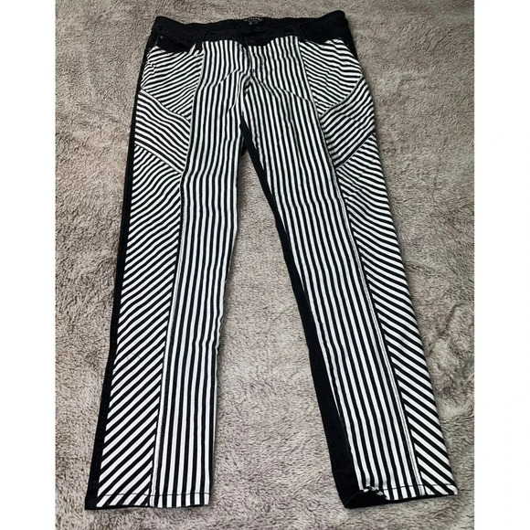 Tripp NYC Daang Goodman Skinny Jeans Women's Sz 20 Rave Goth Punk  Black White - Picture 4 of 16